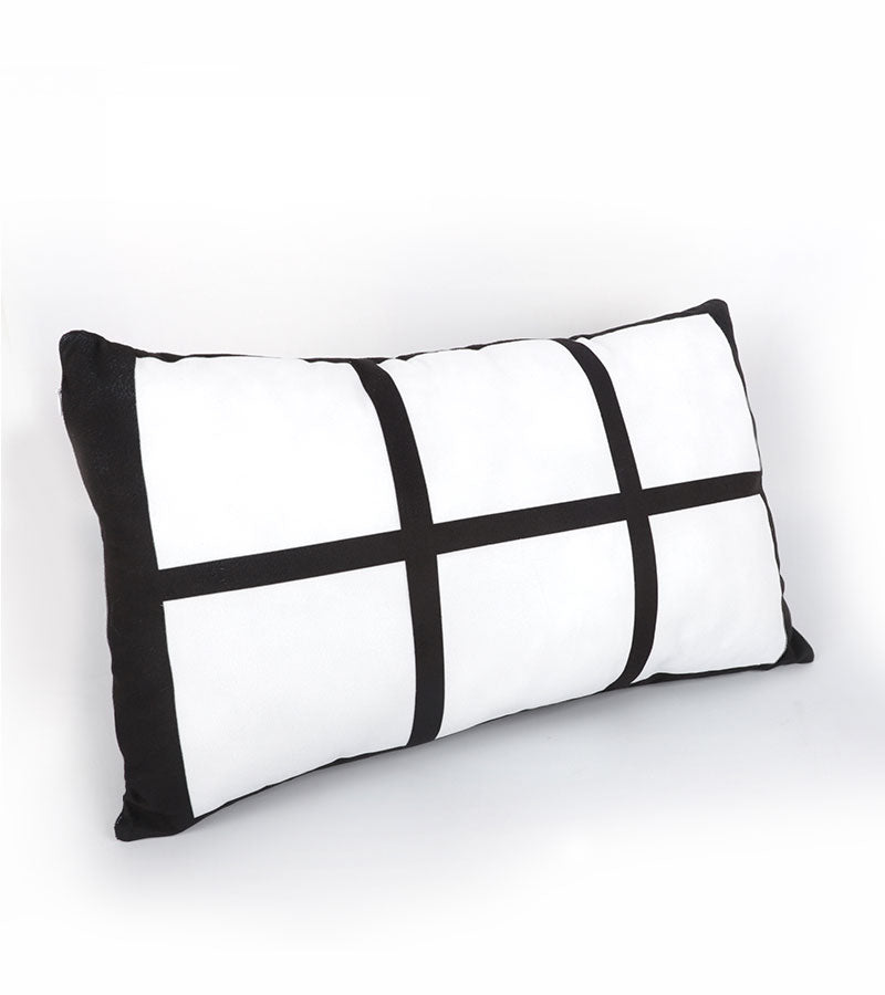 1 Lot (5 Pieces) - Sublimation printable 6 Panel Throw Pillow Cover (31 xm x 50cm) - rectangle
