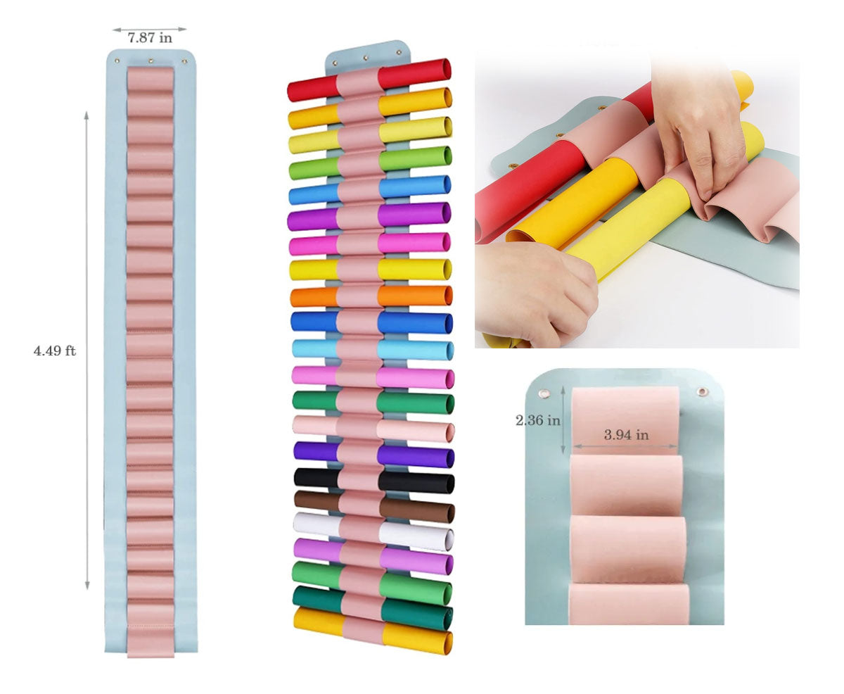 Vinyl Roll Holder Organizer with 22 Compartments