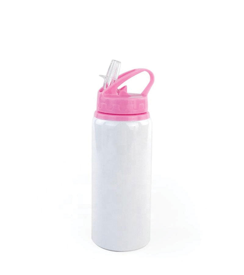 600ml Kids Sublimation Water Bottle (Pink Lid)