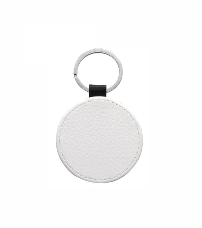 1 Lot (10 Pieces) - PU Leather Sublimation Keychains Double Sided (Round)