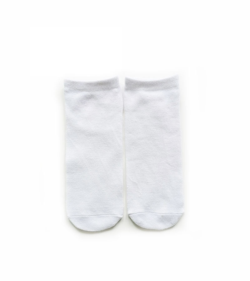 1 Lot (10 Pairs) - High Quality Sublimation Blank White Polyester Socks (Short) 20*7.5cm